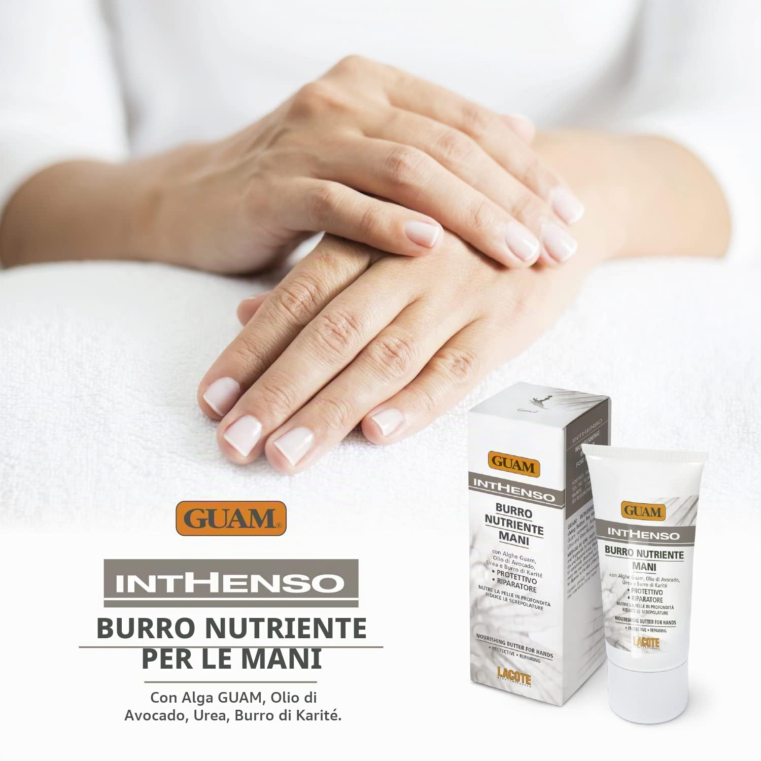 Guam Inthenso Burro Nutriente Mani Protettivo 50ml Riparatore