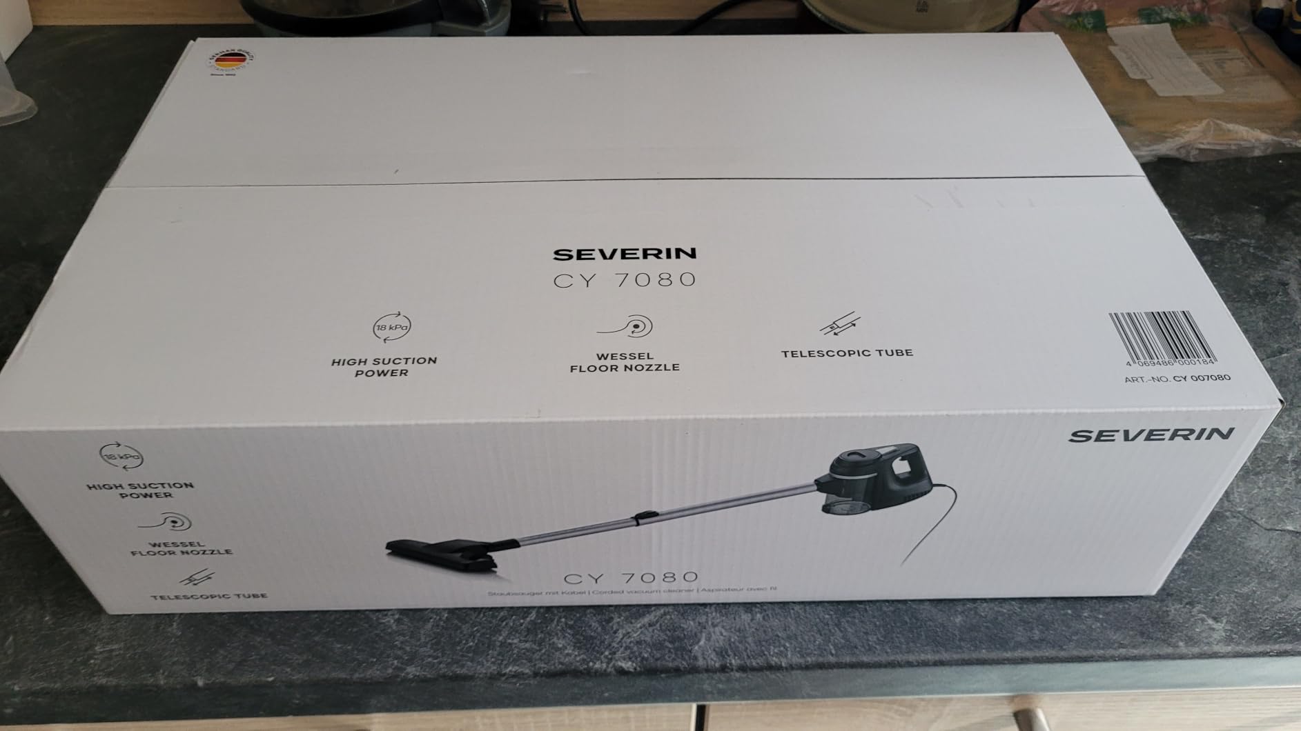 Severin CY 7080 Aspirapolvere con Filo 600W Cavo 6 m