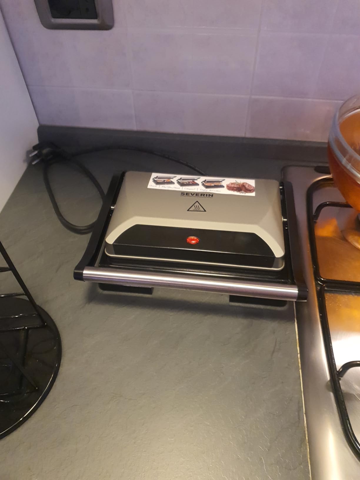 Severin KG 2394 bistecchiera elettrica Modern 800W antiaderente