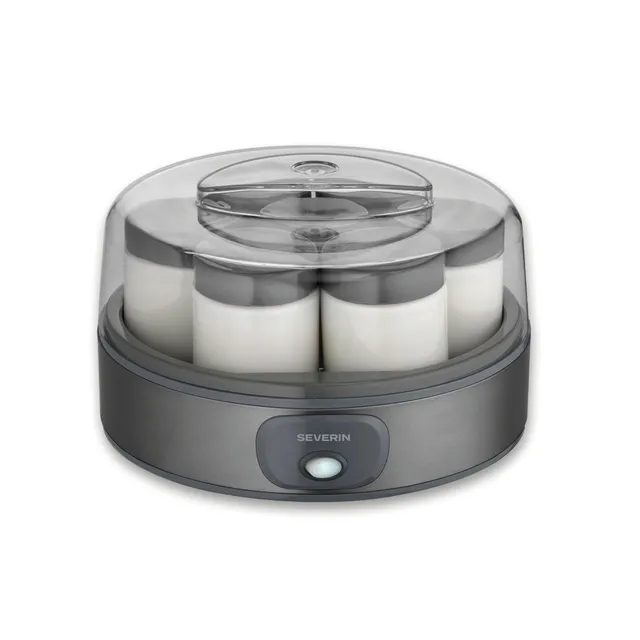Severin JG 3510 yogurtiera elettrica grigio 7 vasetti stile greco