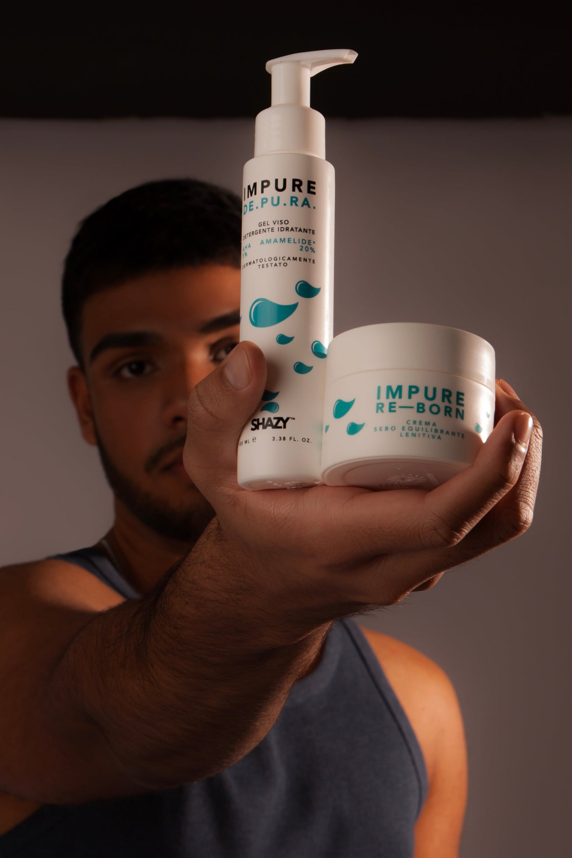 Shazy Impure Set Skincare Pelle Mista Detergente+Crema
