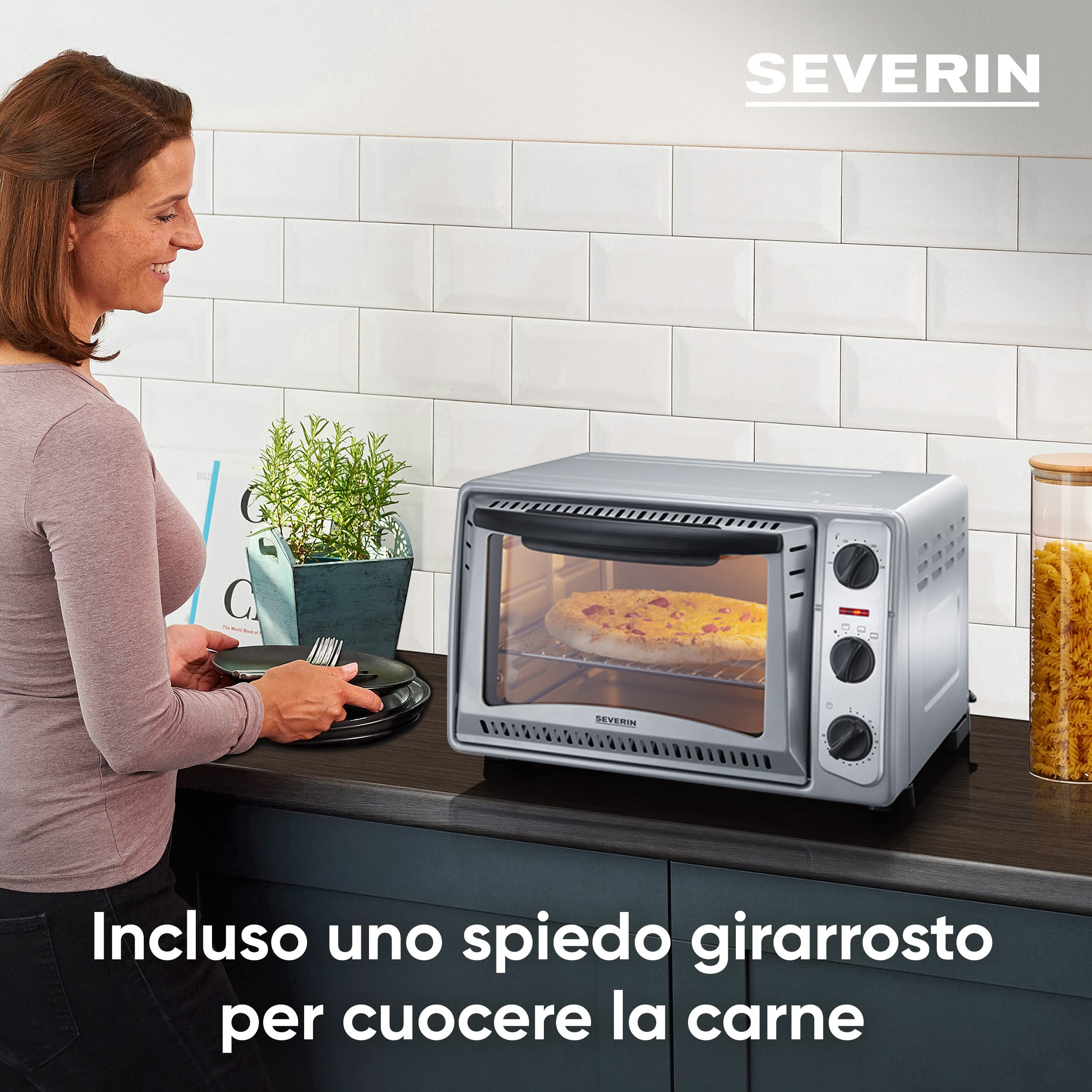 Severin TO 2045 fornetto elettrico 20L argento 1500W