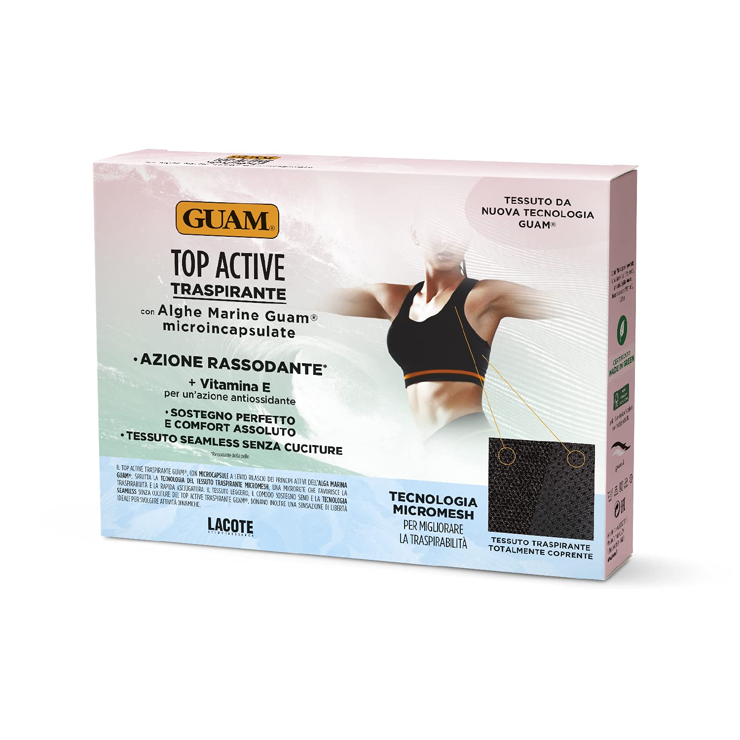 Guam Fibramar Top Active top sportivo rassodante L-XL 46-50