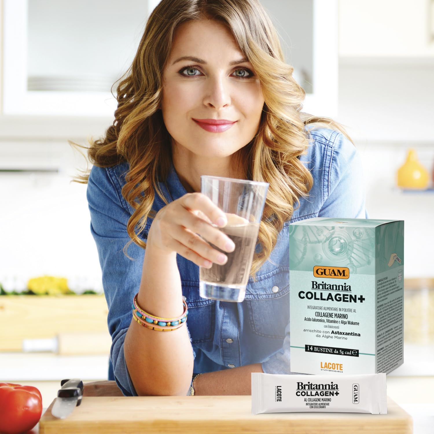 Guam Britannia Collagen+ Integratore 14 Bustine 5 g Marino