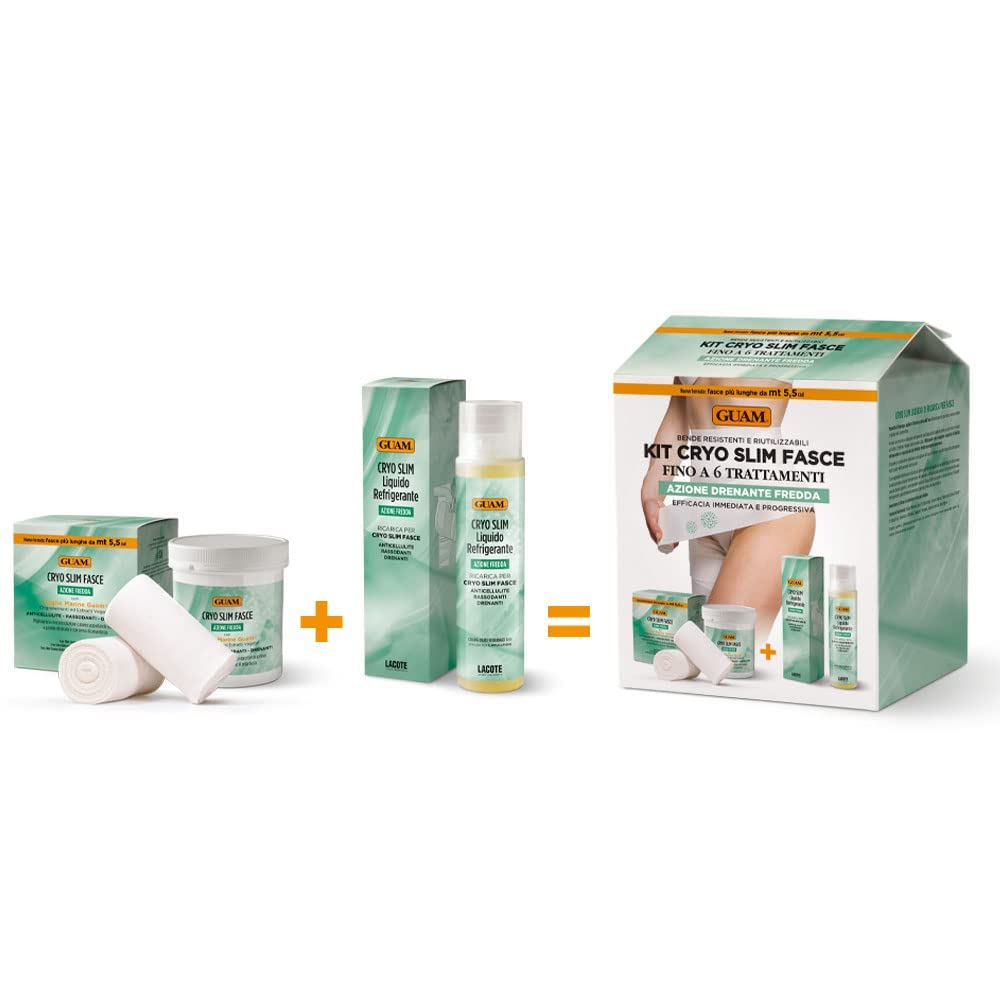 Guam Cryoslim kit fasce corpo effetto freddo 6 trattamenti