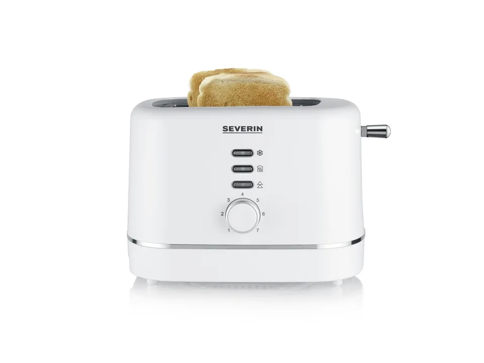 Severin AT 4324 Tostapane 2 Fette Bianco 850 W Compatto