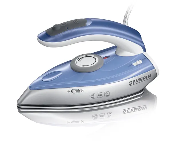 Severin BA 3234 Ferro da Stiro Vapore Viaggio Blu 1000 W