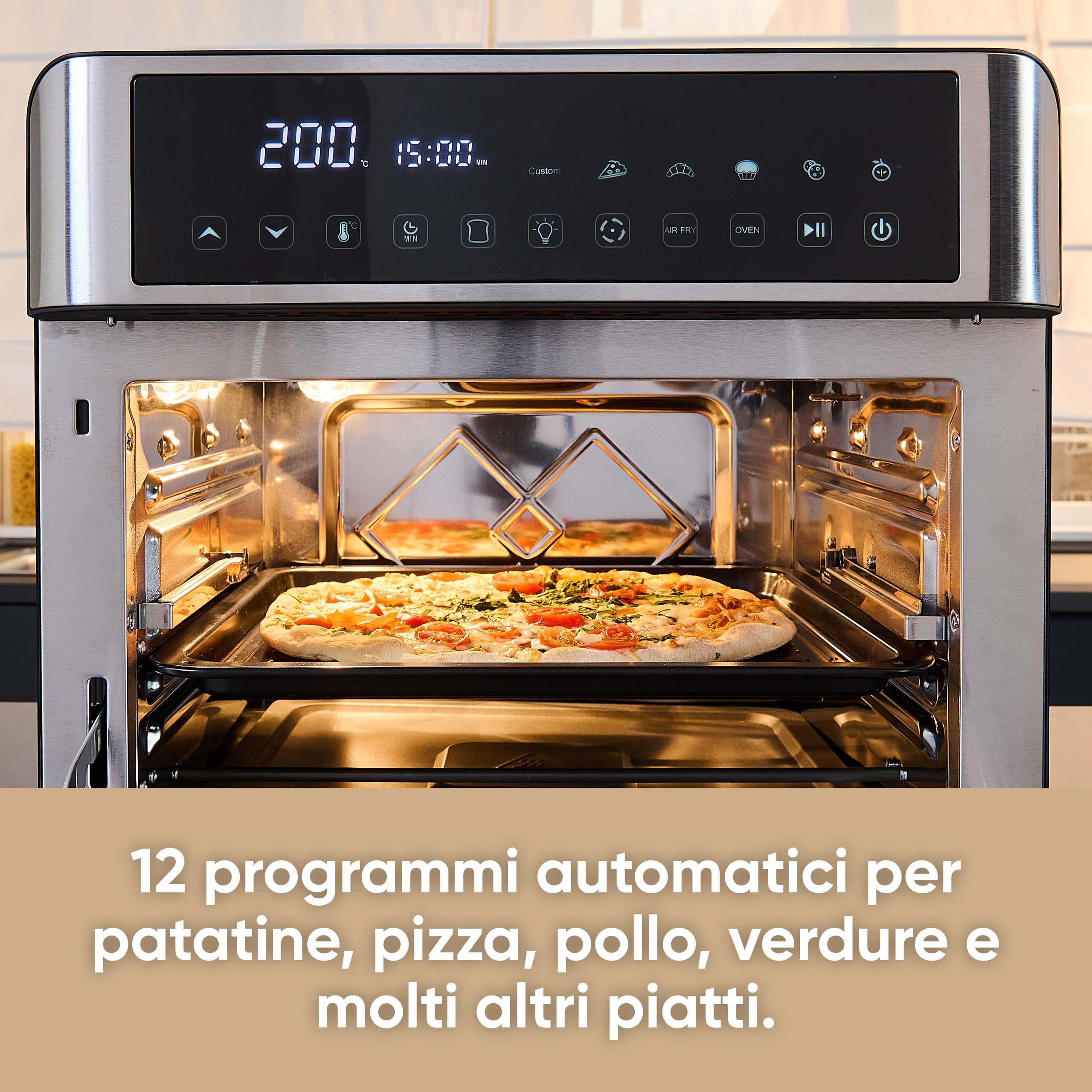 Severin TO 9579 Forno Friggitrice ad Aria 25 L Nero
