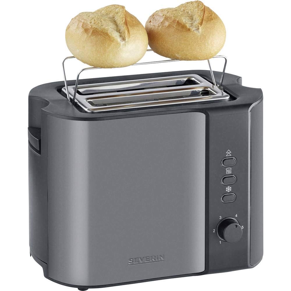 Severin AT 9541 tostapane 2 fette grigio nero 800 W
