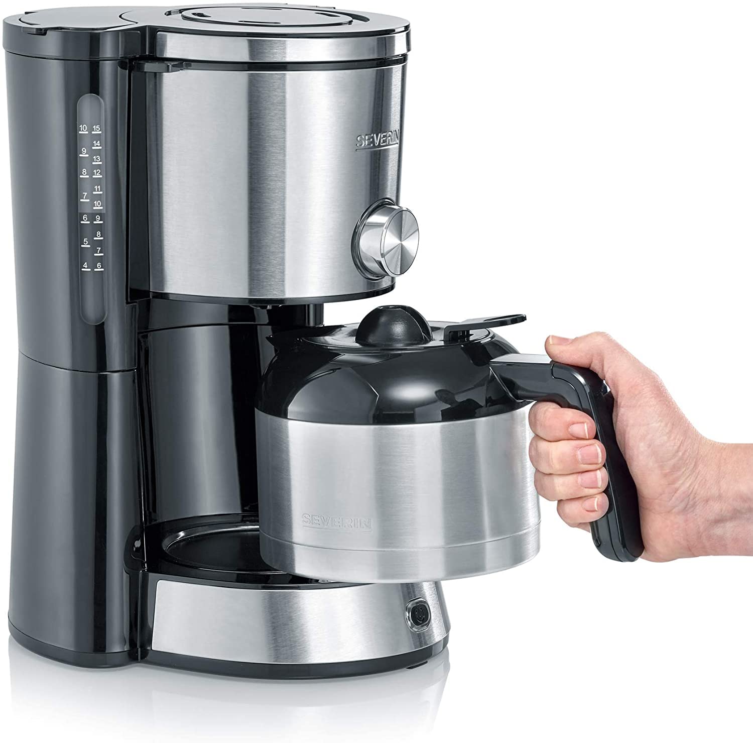 Severin KA 4845 Macchina Caffè 8 Tazze Selettore Aromi
