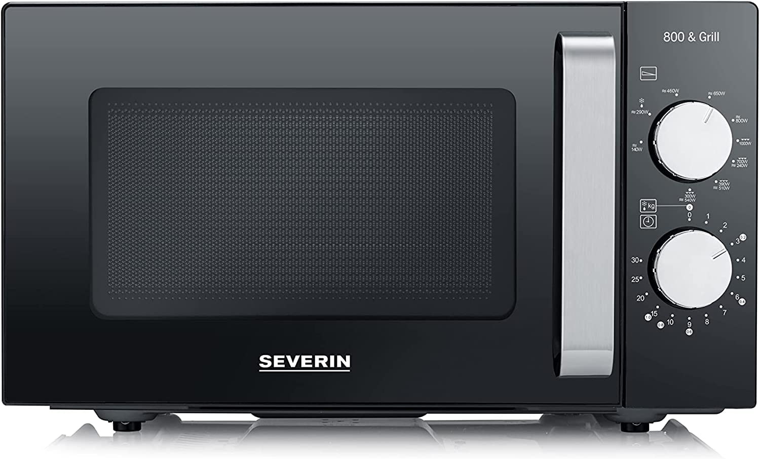 Severin MW 7762 Microonde Grill 20L 800W Nero/Inox