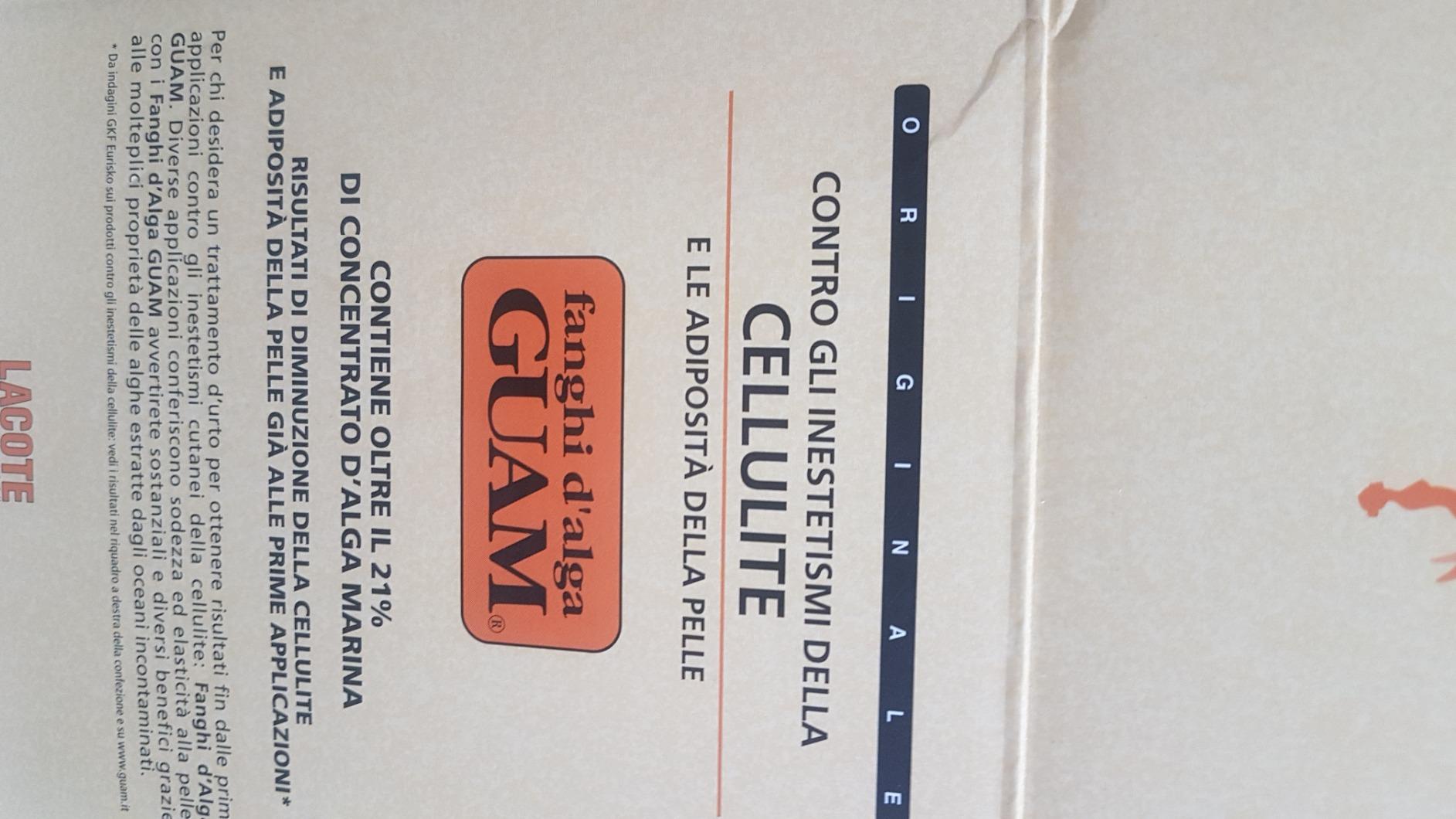 Guam Fanghi d'Alga Fango Anticellulite 1 kg Formula Classica