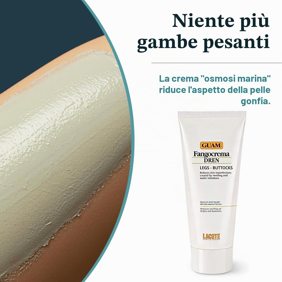 Guam Fangocrema Dren Crema Drenante 200 ml Alghe