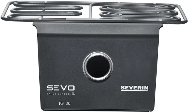 Severin Sevo Smart Control kit barbecue elettrico nero
