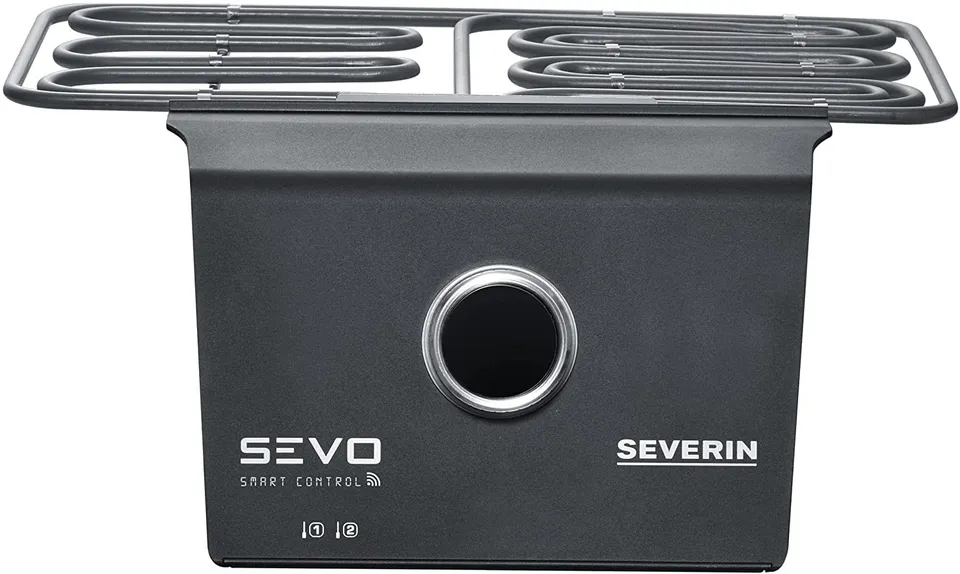 Severin Sevo Smart Control kit barbecue elettrico nero