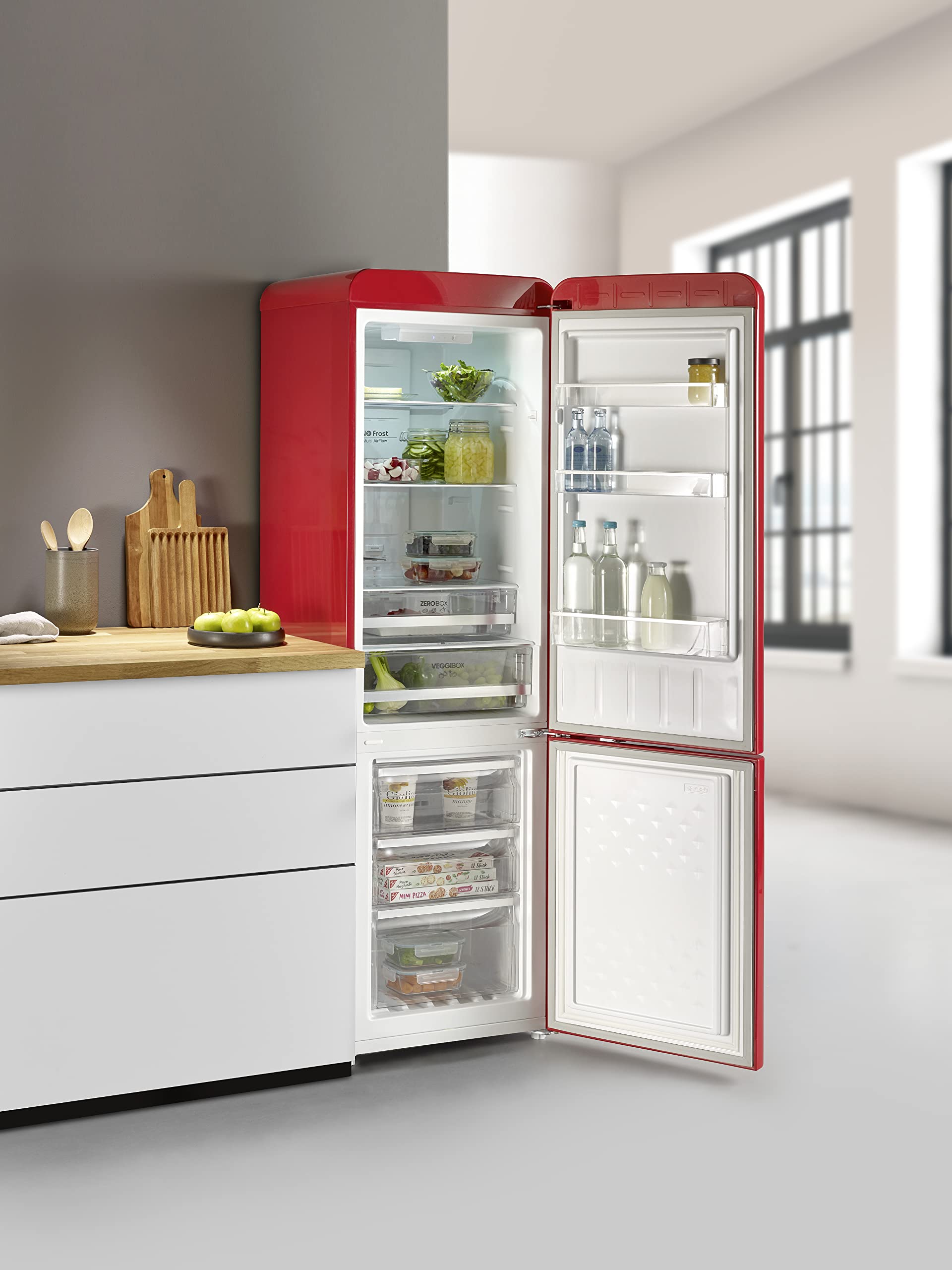 Severin RKG 8927 frigorifero combinato rosso 250 L NoFrost