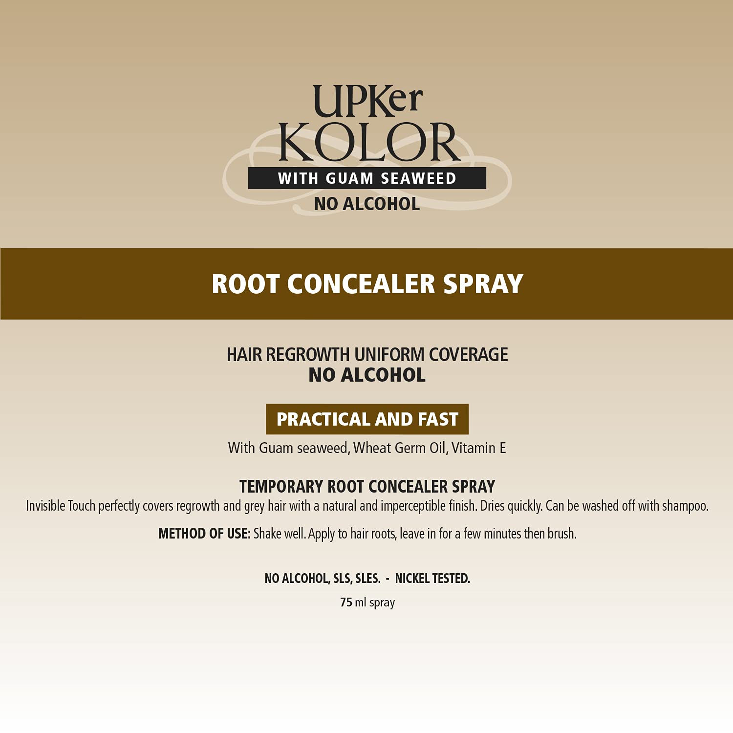 Guam Upker Kolor spray ricrescita 75 ml nero