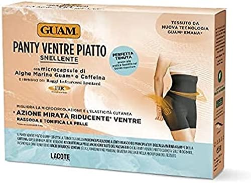 Guam Panty Ventre Piatto Nero XS-S con Alghe e Caffeina