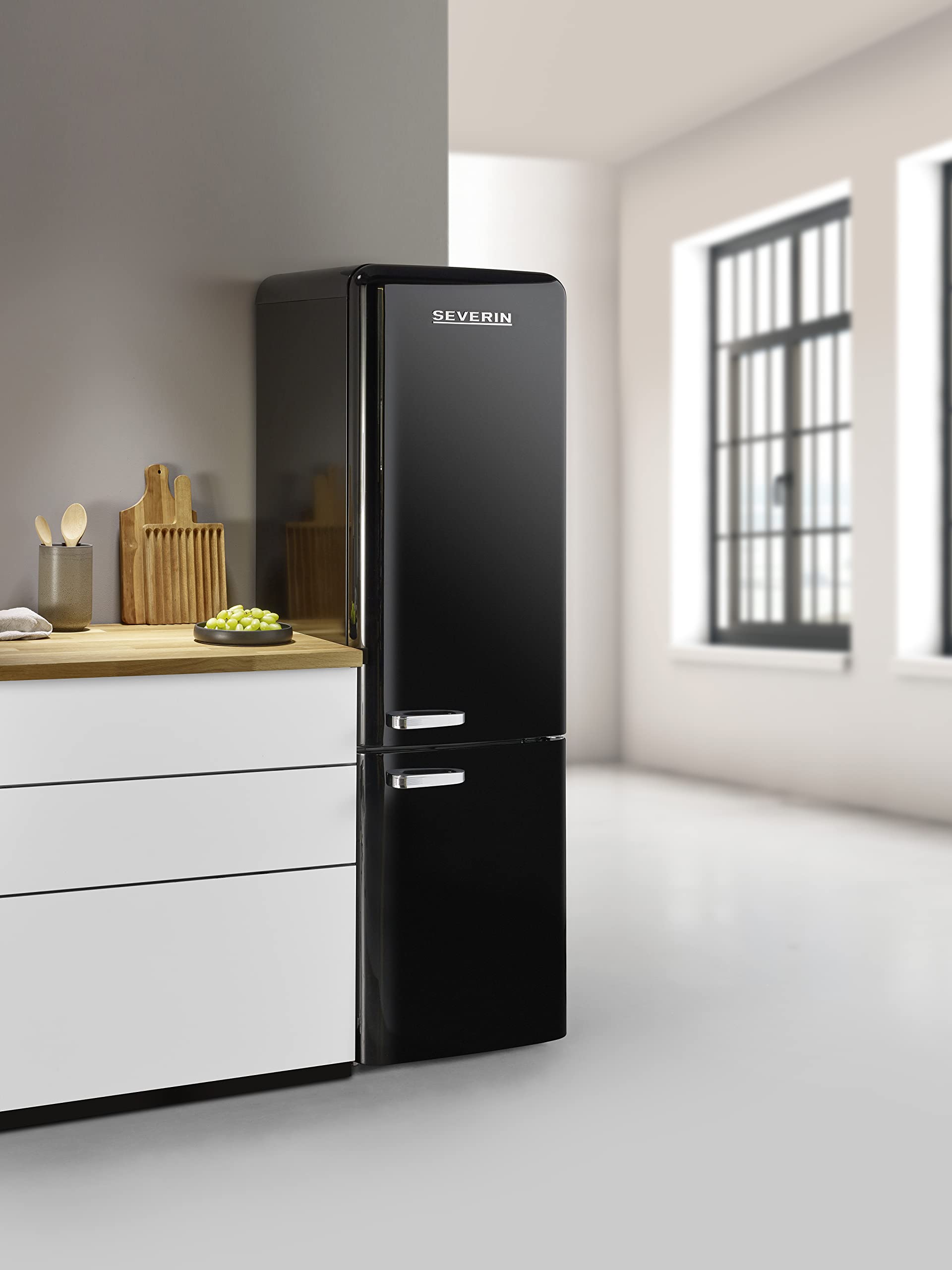 Severin RKG 8928 frigorifero combinato nero 250 L NoFrost