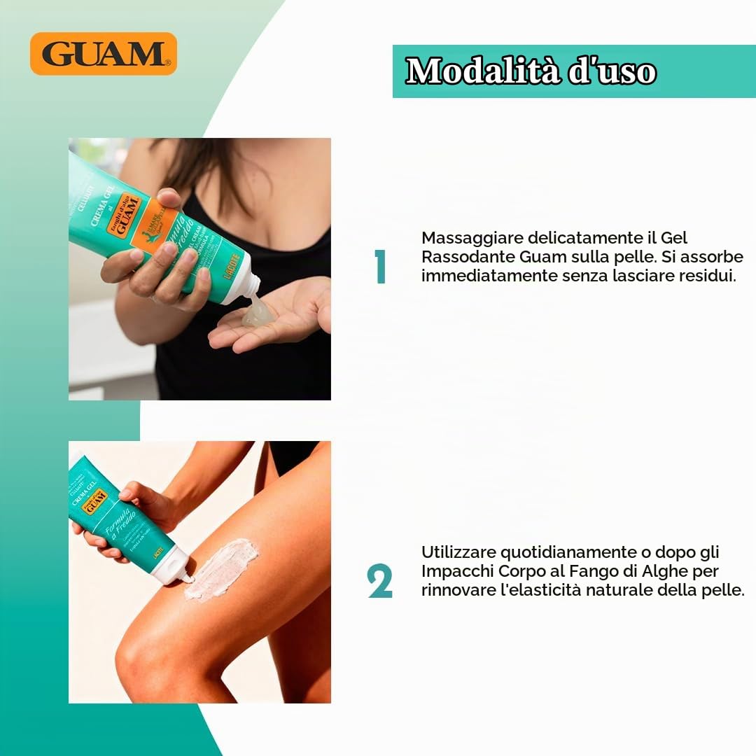 Guam Fanghi d'Alga Crema Gel Freddo 250 ml Rassodante