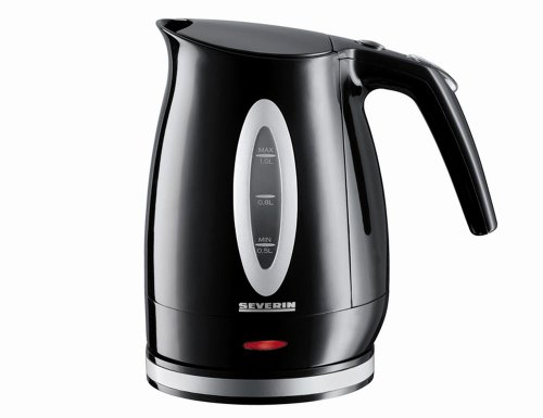 Severin WK 3374 Bollitore 1 L Nero Argento 1000 W