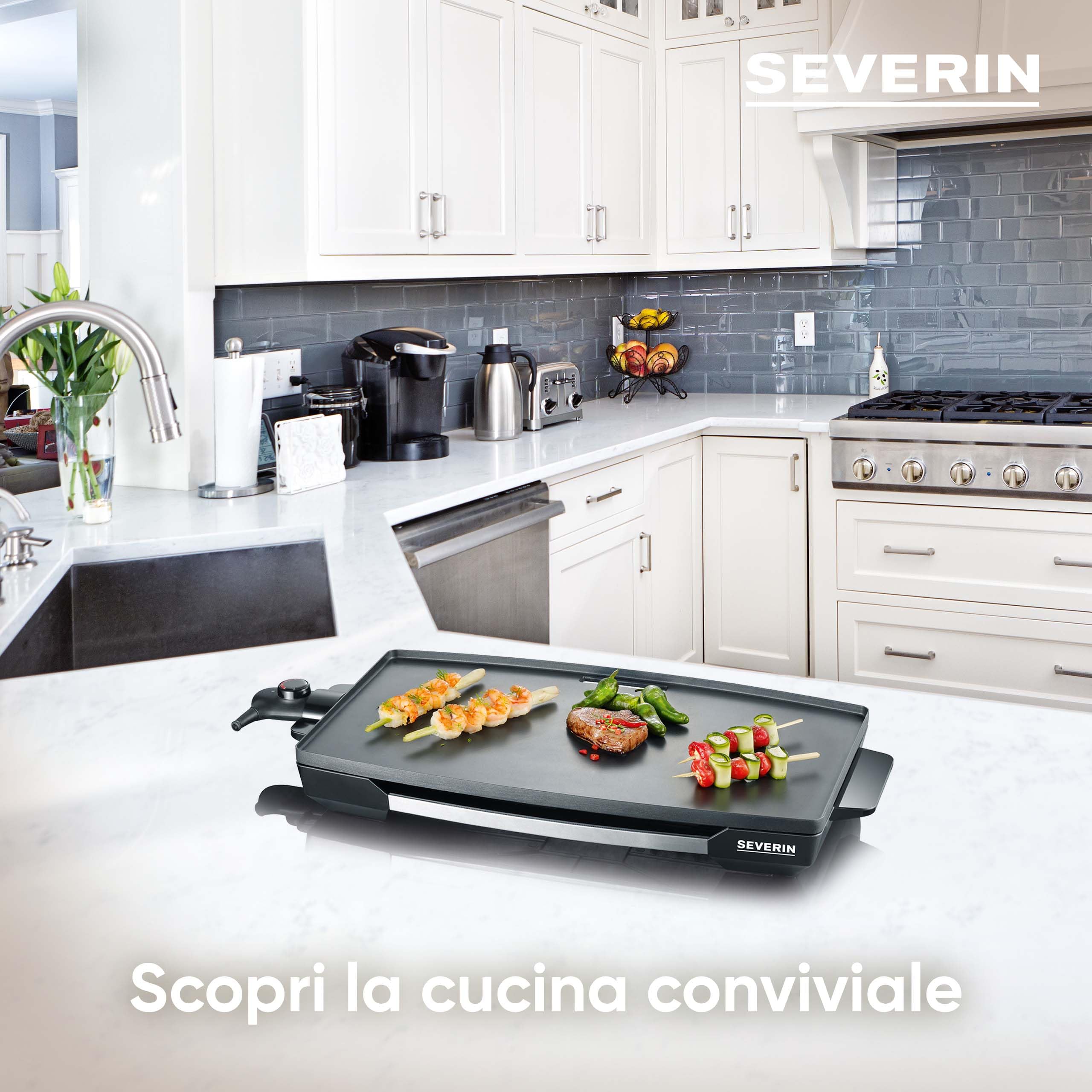 Severin KG 2397 piastra elettrica XXL teppan yaki