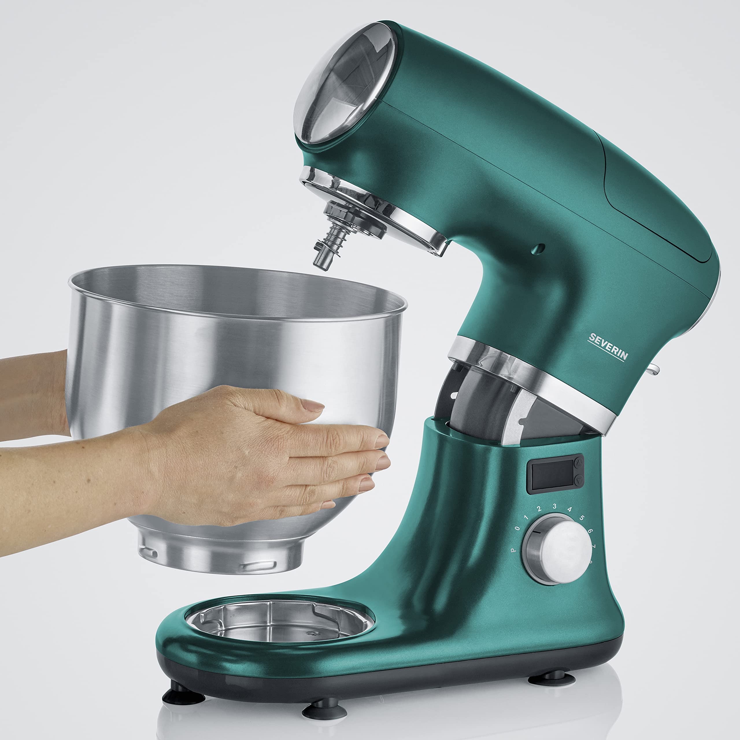 Severin KM 3896 robot da cucina alluminio nero impastatrice
