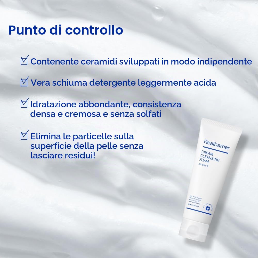 Real Barrier Extreme Cream Cleansing Foam 120ml Ceramidi