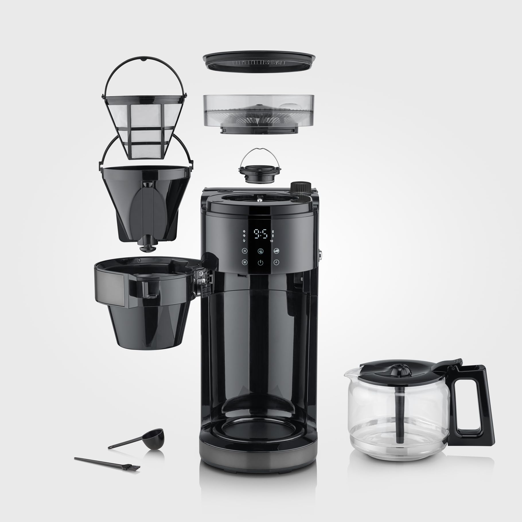 Severin KA 4830 Macchina Caffè 10 Tazze Vetro