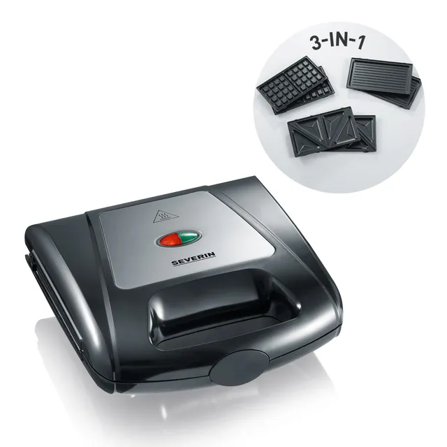 Severin SA 2968 Tostiera Grill Waffle 3in1 1000 W