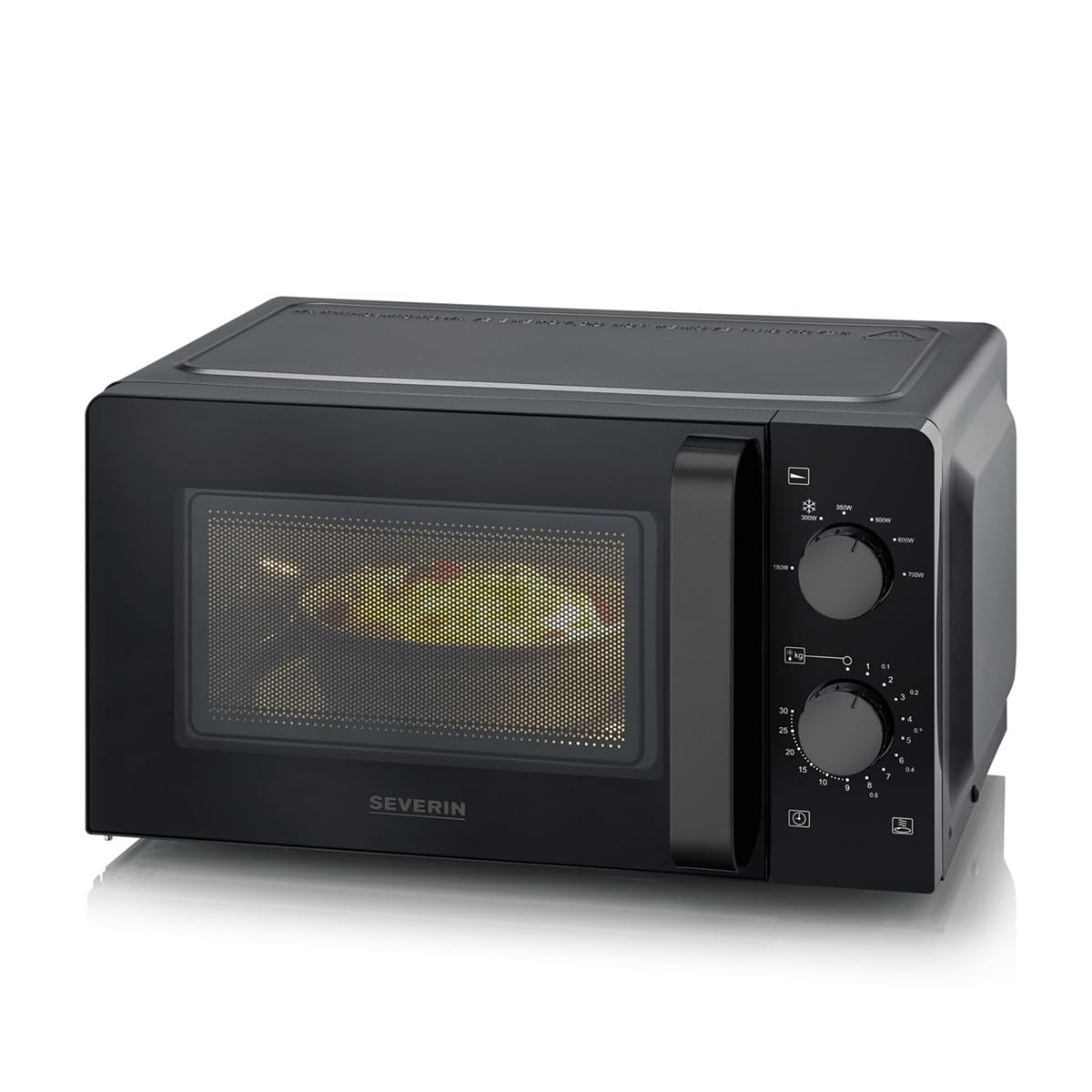Severin MW 9587 microonde fondo vetro nero