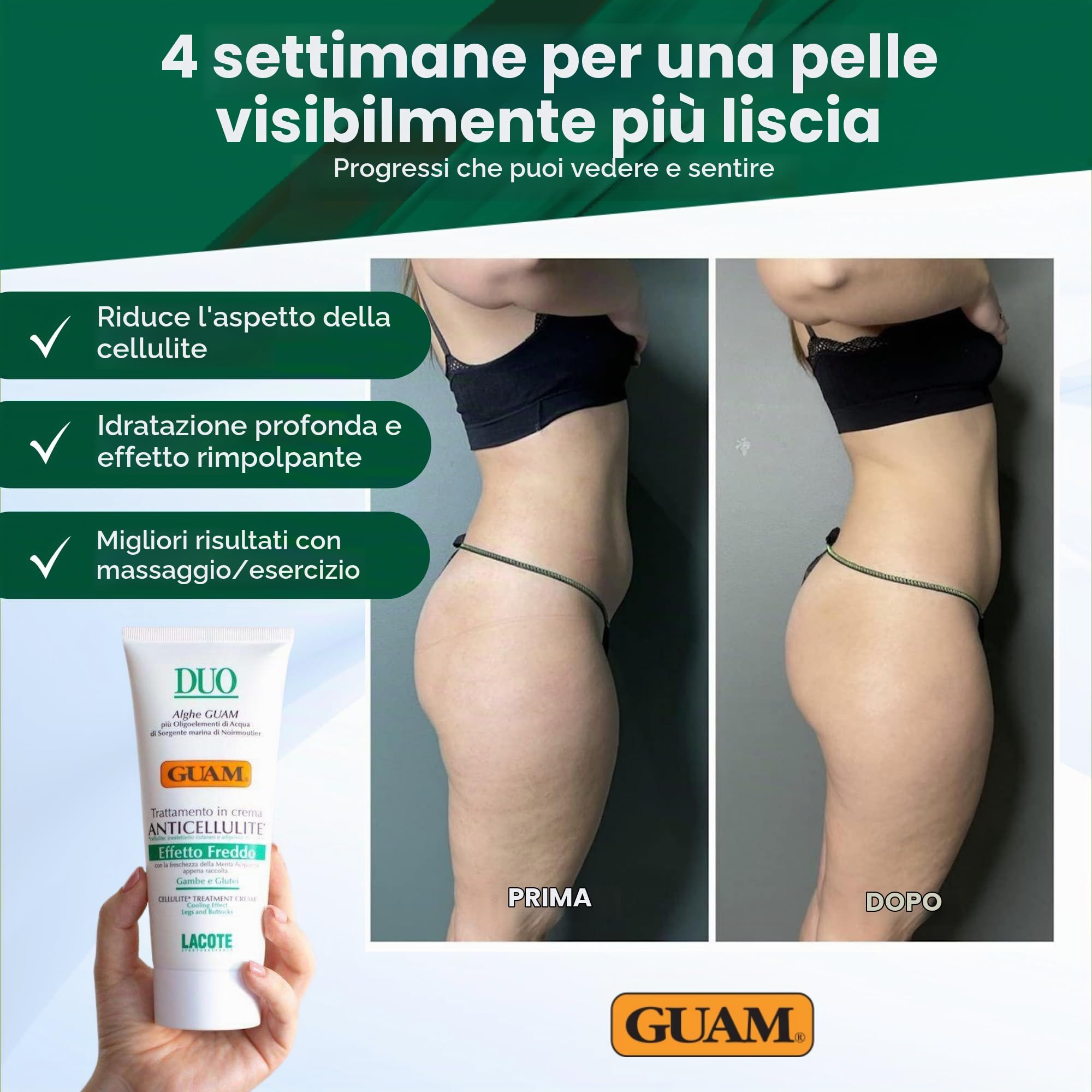 Guam Duo Crema Corpo Freddo Anticellulite 200 ml