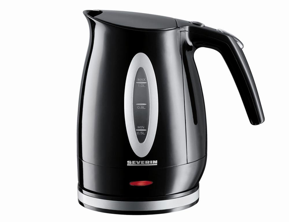Severin WK 3374 Bollitore 1 L Nero Argento 1000 W