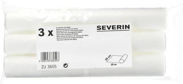 Severin ZU3605 Rotoli Sottovuoto Set 3 da 29 cm