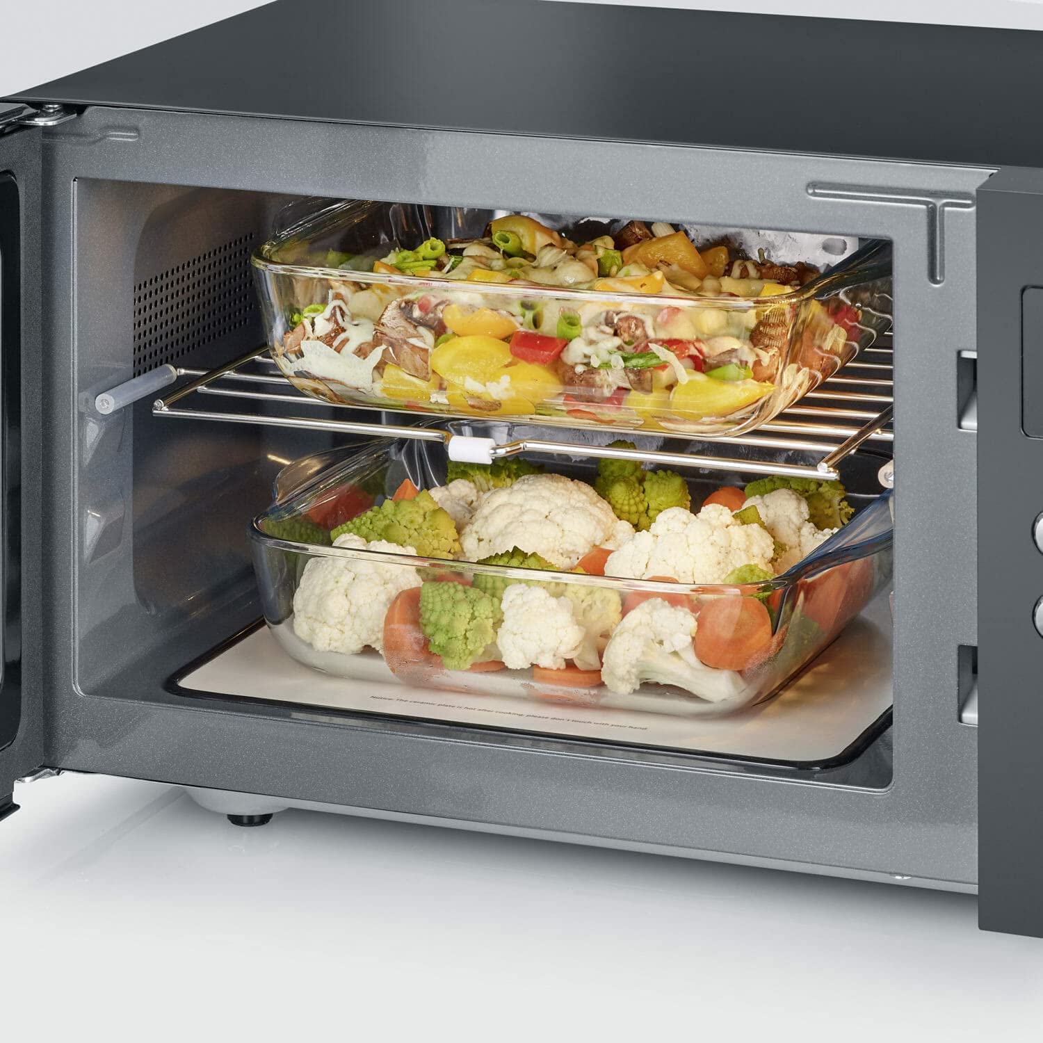 Severin MW 7763 microonde grill 25 litri nero ceramica