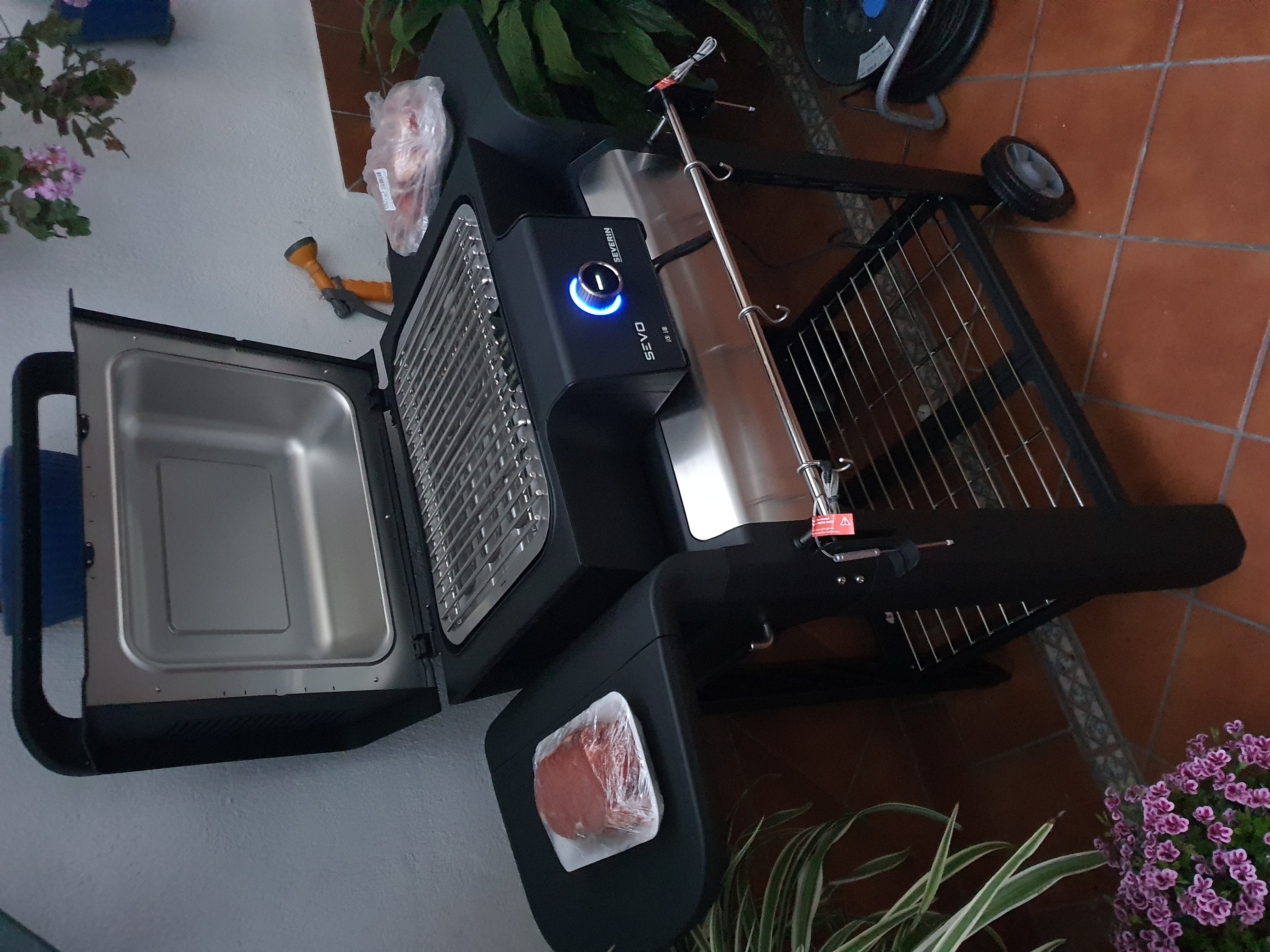 Severin Grigliate SEVO GTS PG 8107 barbecue elettrico supporto 500°C