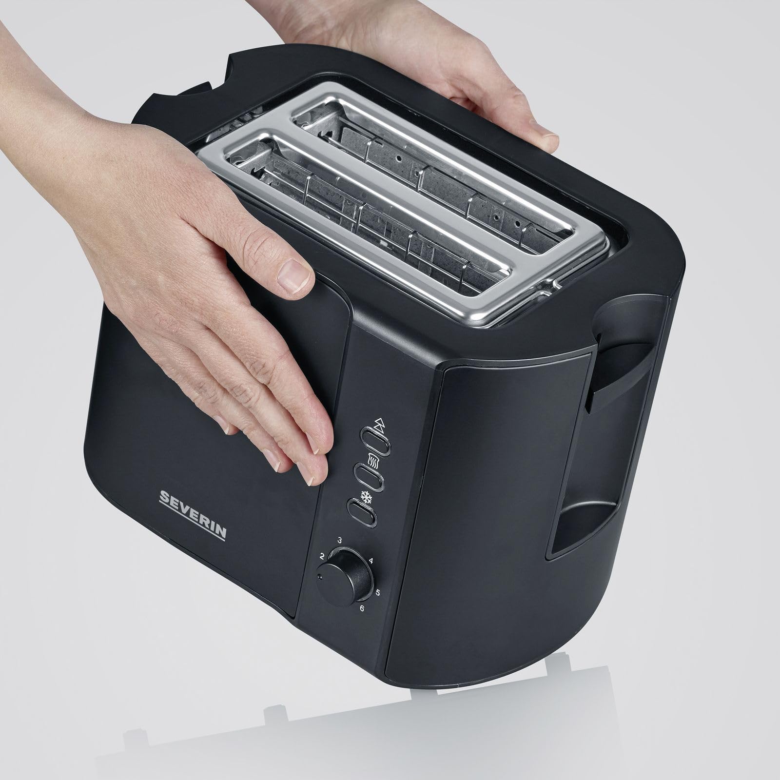 Severin 9552 tostapane 800 W nero opaco 2 fette