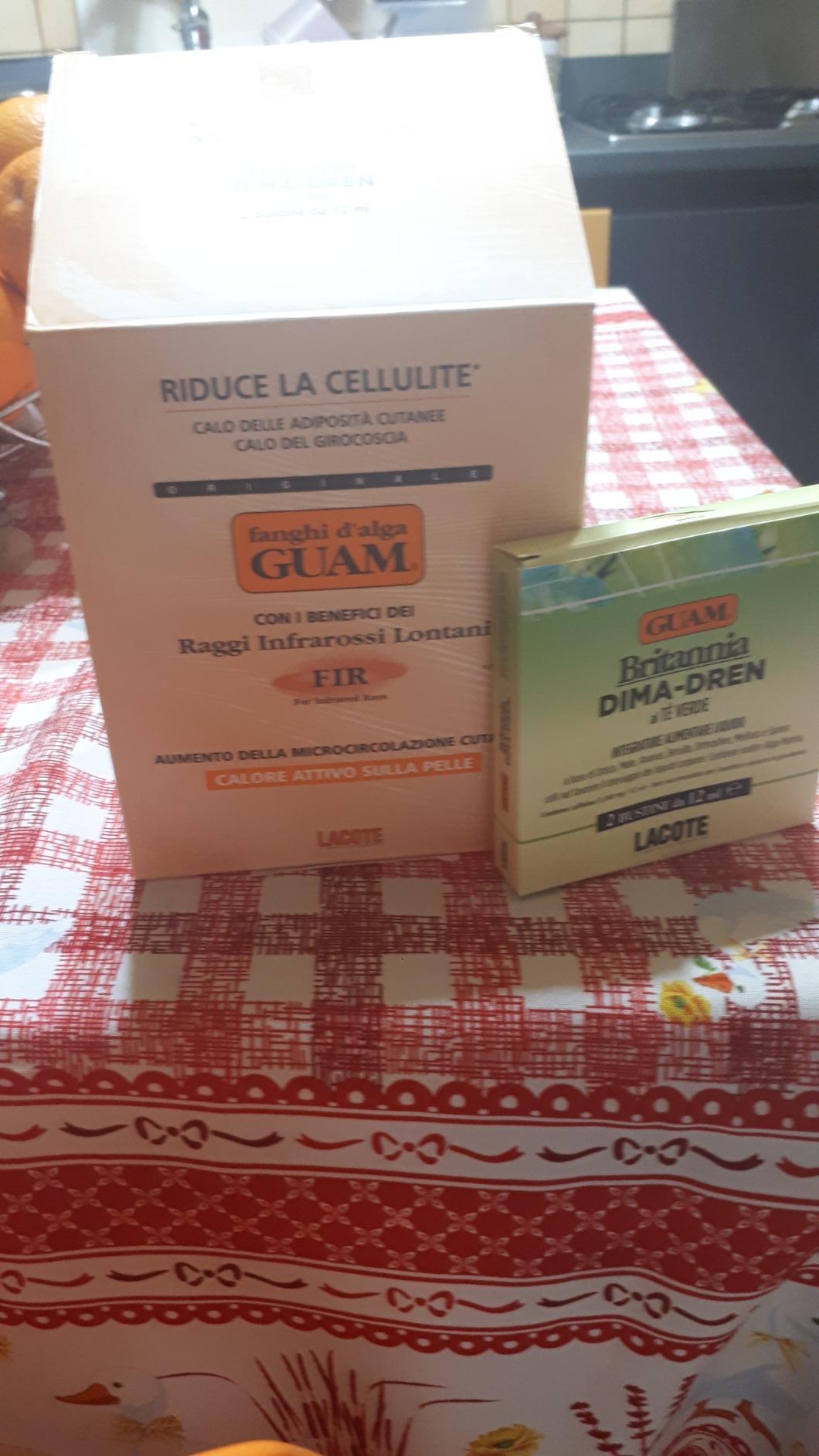 Guam Tourmaline FIR Fango Corpo 1 kg Anticellulite Effetto Caldo