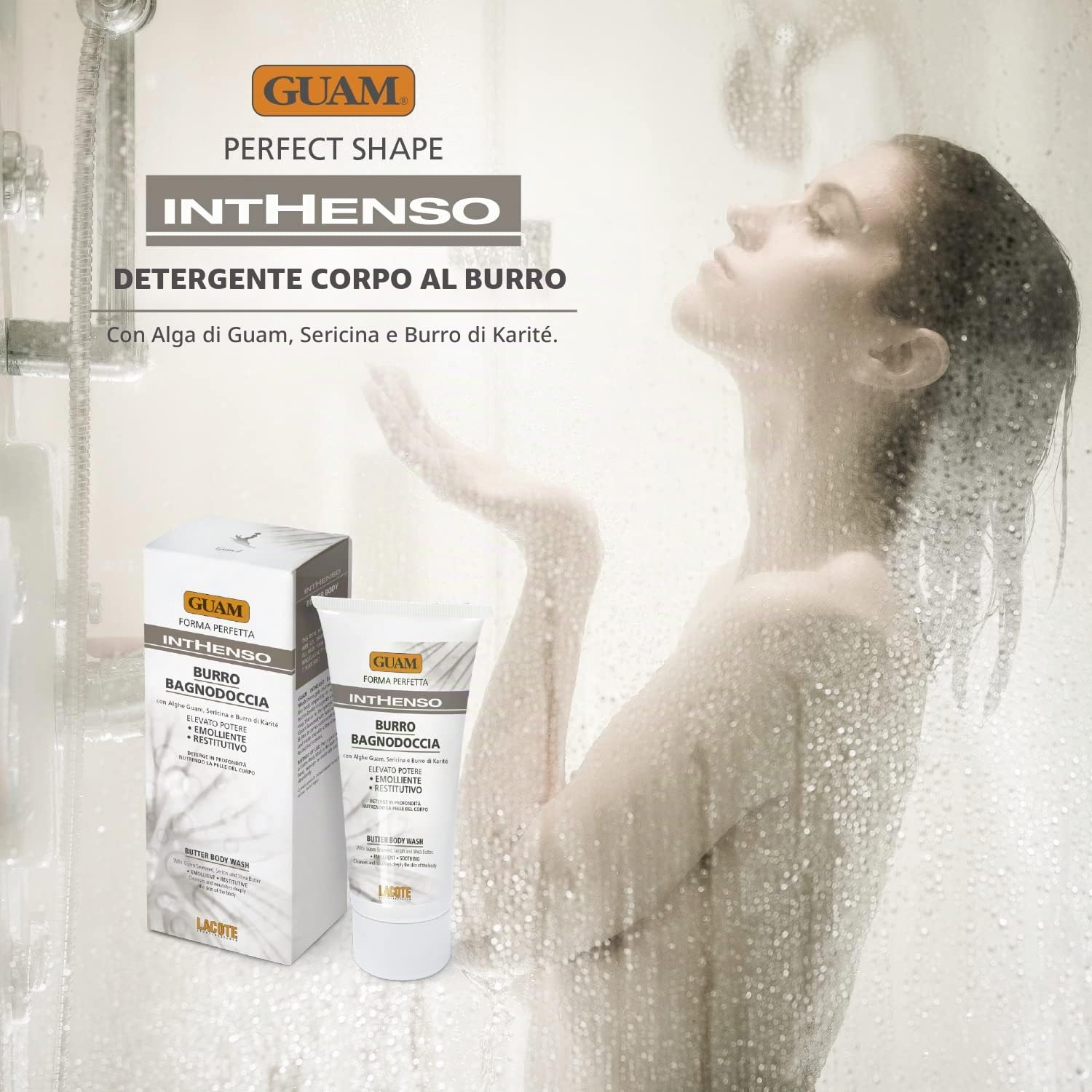 Guam Inthenso Burro Bagnodoccia 150 ml Karité Alghe