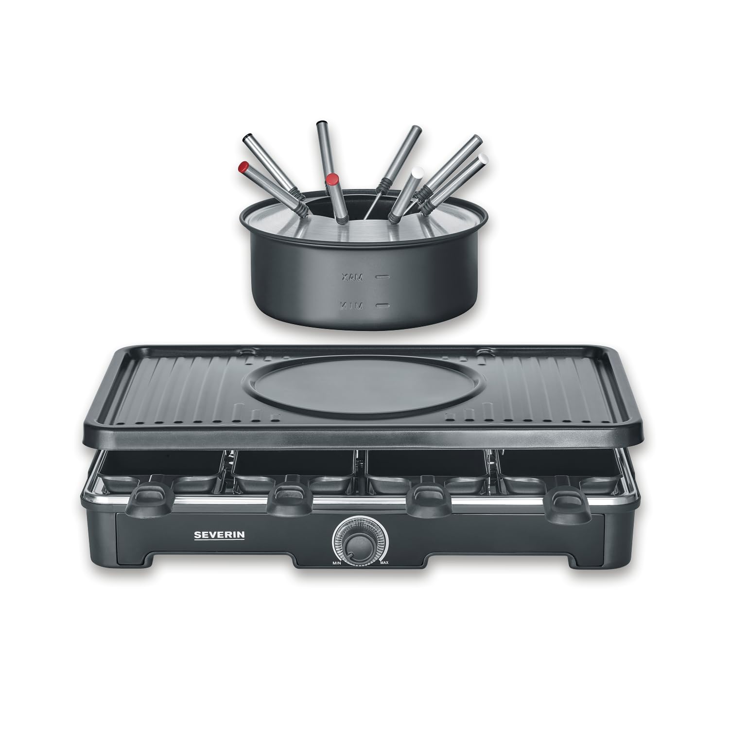 Severin RG 2347 Raclette Grill Fonduta 2in1 8 Persone