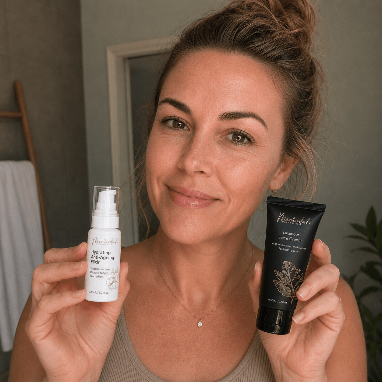 Merindah Botanicals Hydration Duo set viso elisir 30 ml crema 50 ml