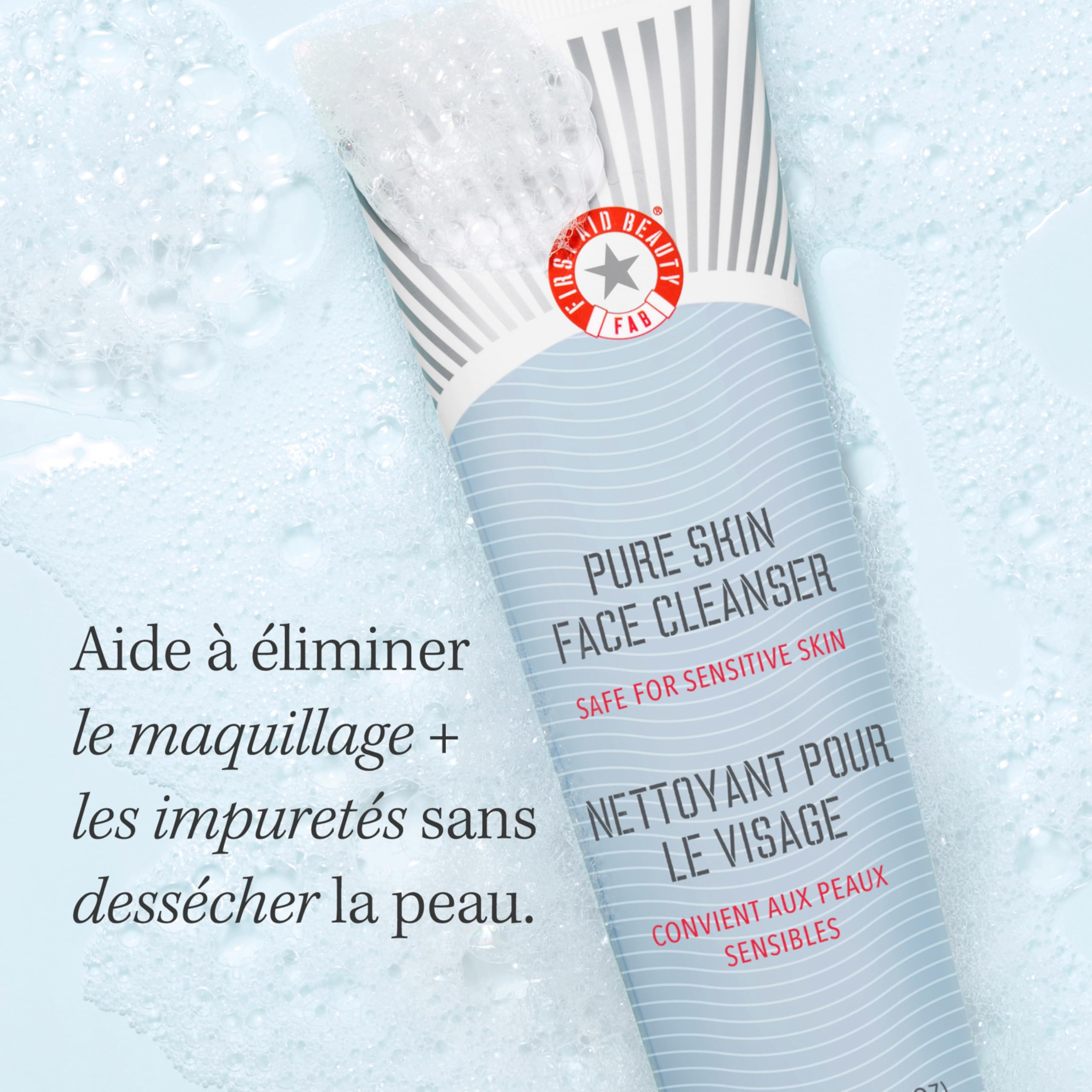 First Aid Beauty Cleansers Pure Skin Detergente Viso 11 oz Sensibile