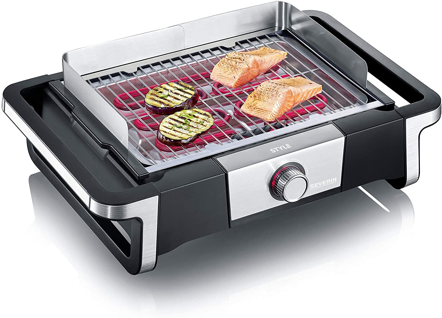 Severin PG 8116 Barbecue Elettrico con Stand Nero 2500 W