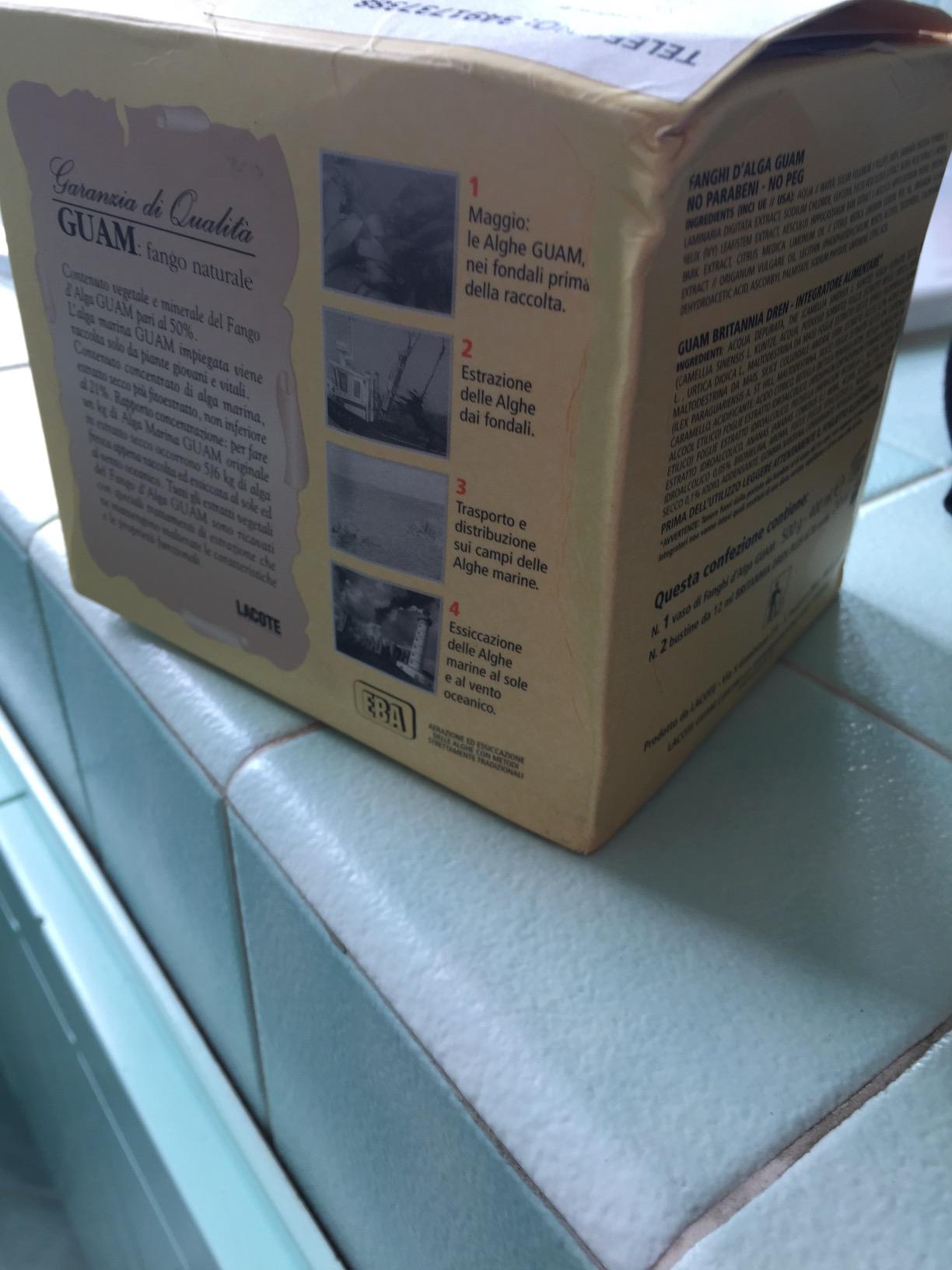 Guam Fanghi d'Alga Classica Fango 500 g Anticellulite