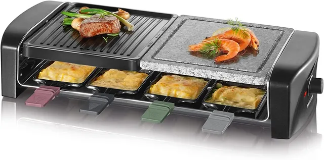 Severin RG 9645 Raclette Grill 8 Persone 1400 W Pietra