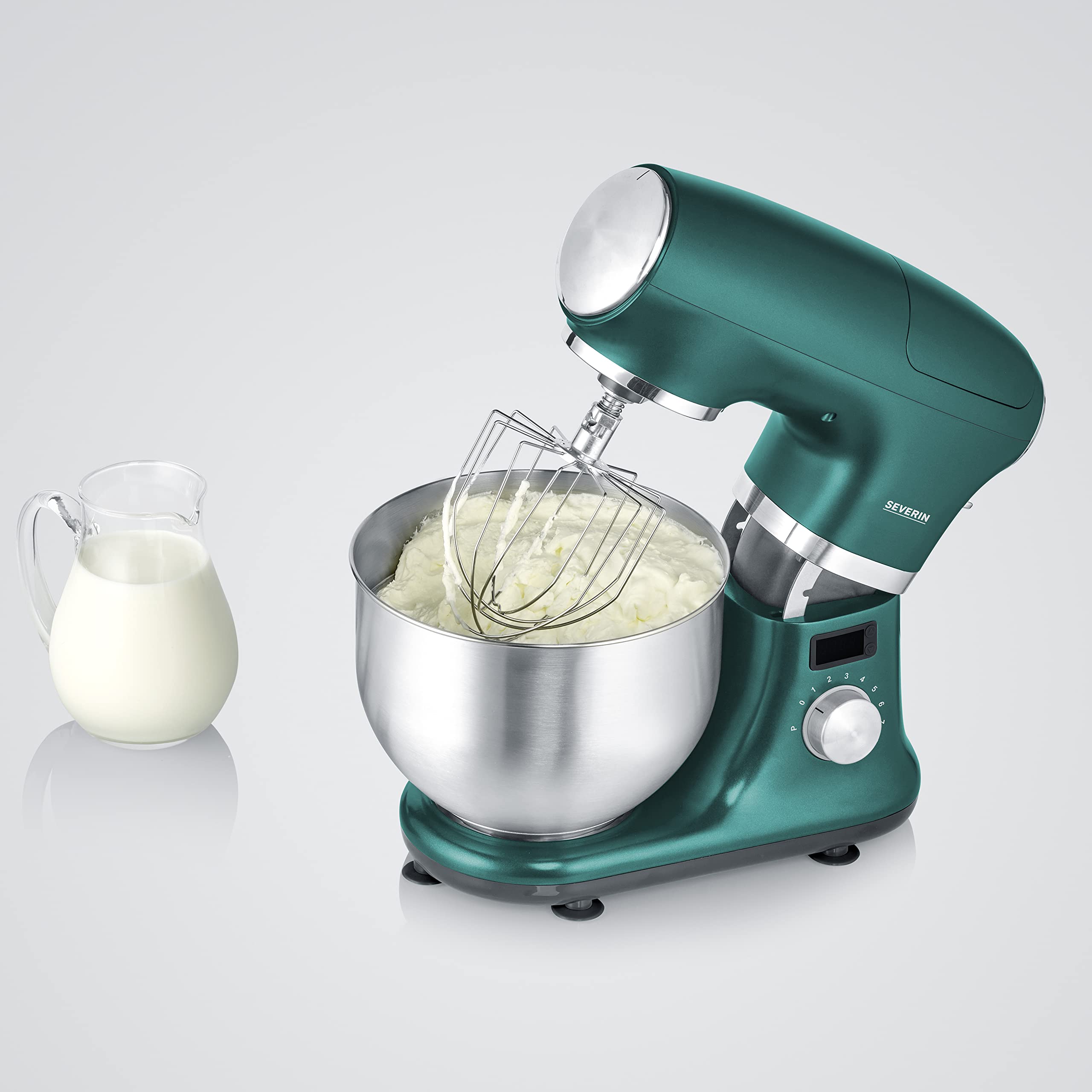 Severin KM 3896 robot da cucina alluminio nero impastatrice