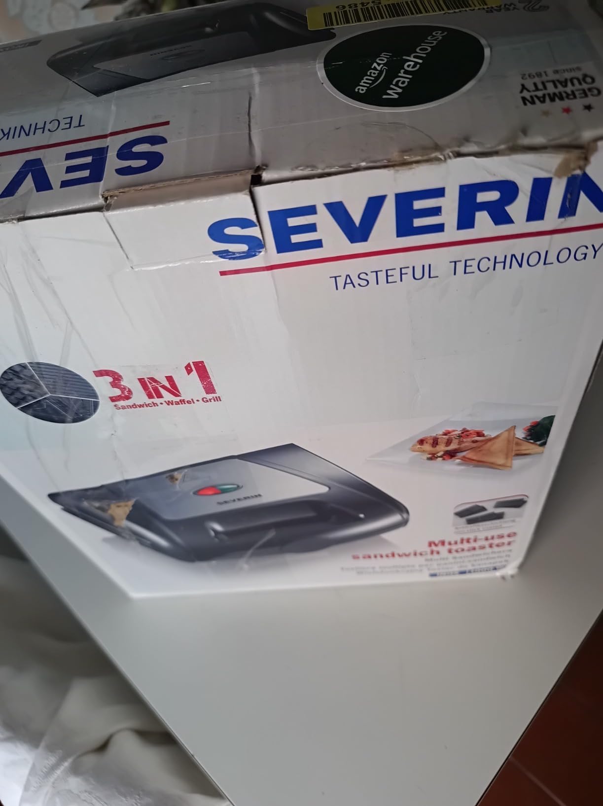 Severin SA 2968 Tostiera Grill Waffle 3in1 1000 W