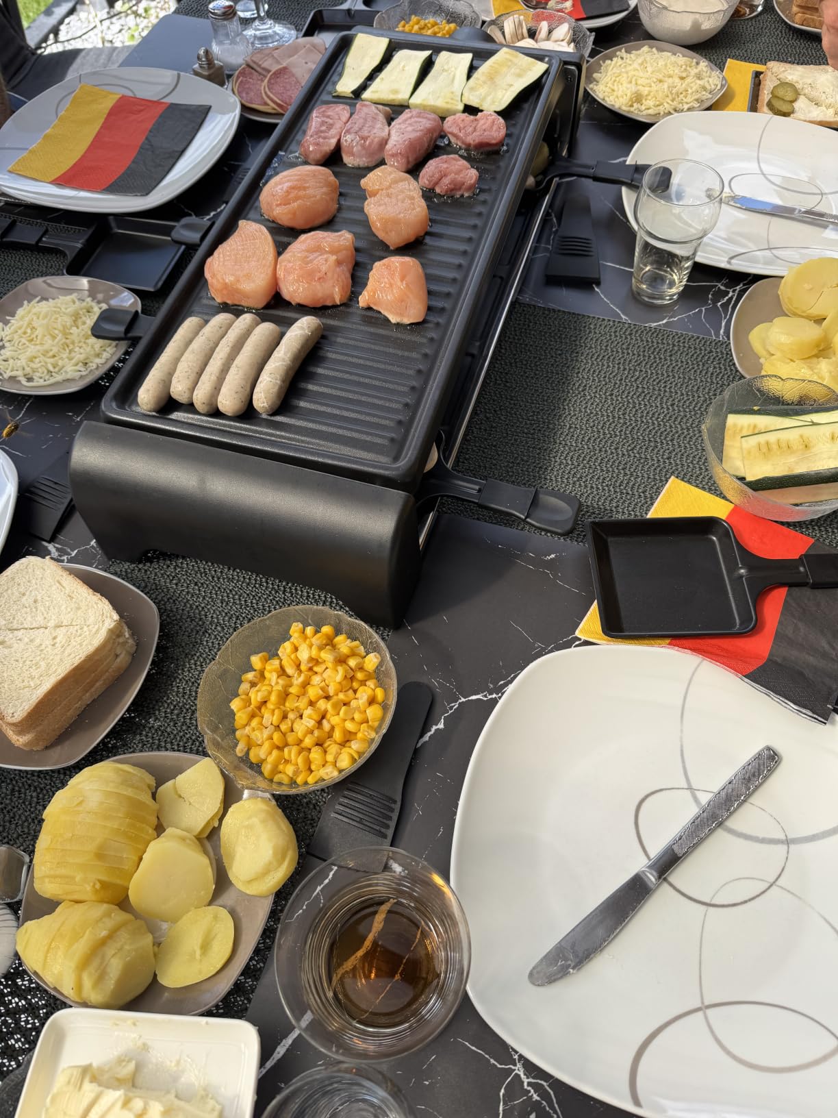 Severin Cibo divertente RG 9670 raclette grill 8 padelline nero