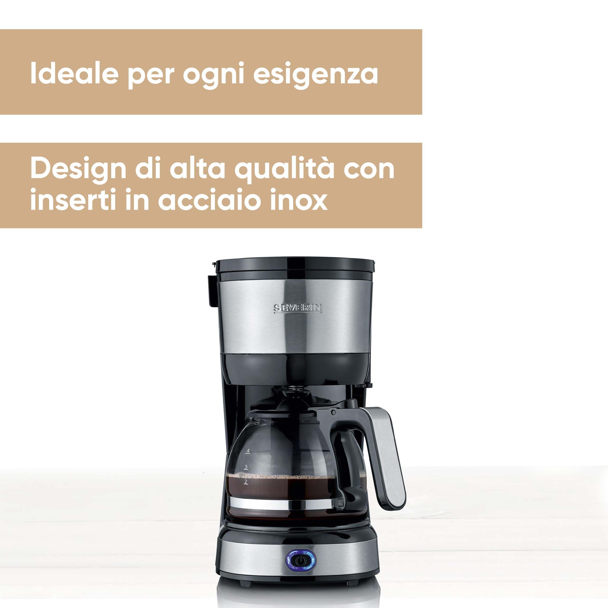 Severin Caffè e colazione KA 4808 macchina caffè americano 0,5 L inox