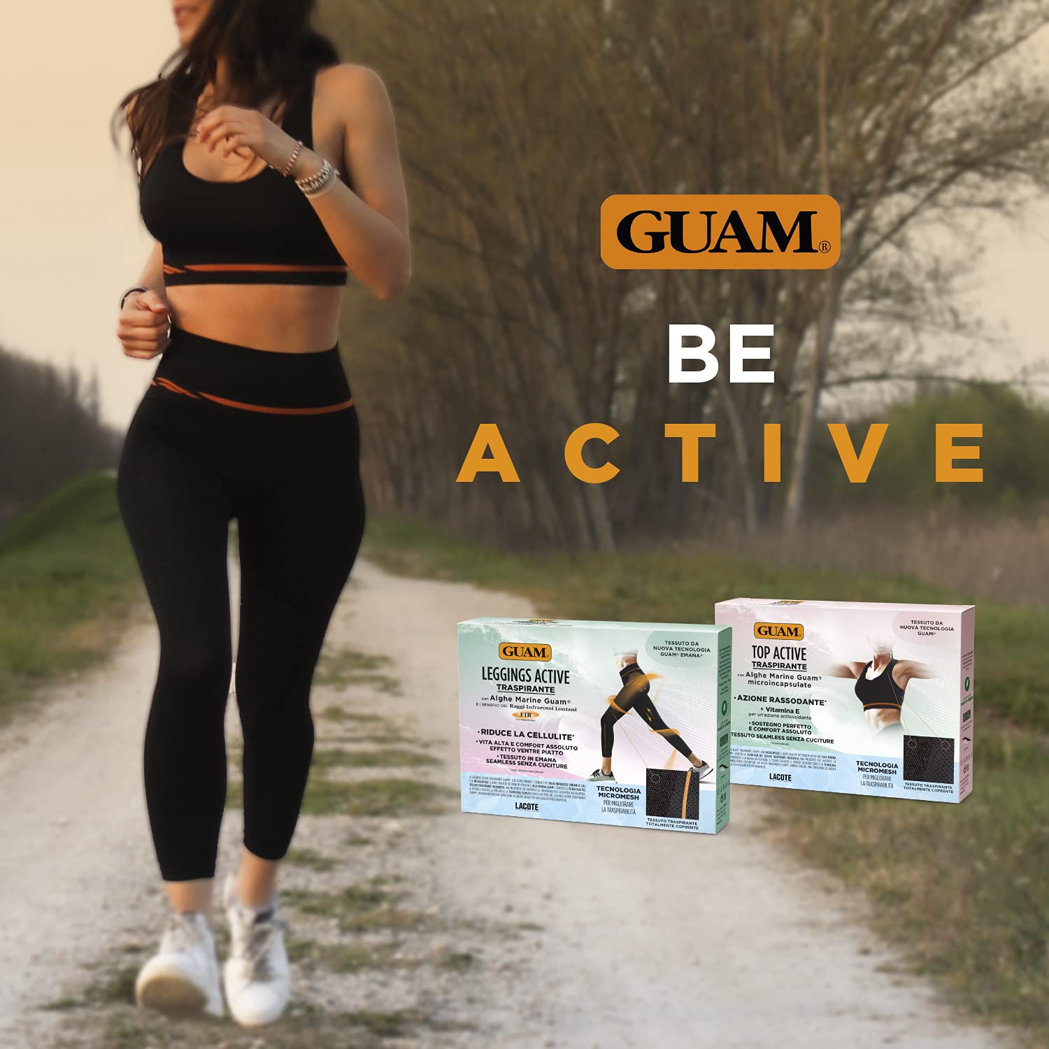 Guam Fibramar Top Active top sportivo rassodante L-XL 46-50